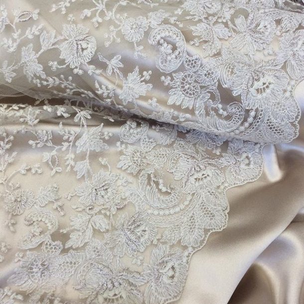 silk bridal fabric
